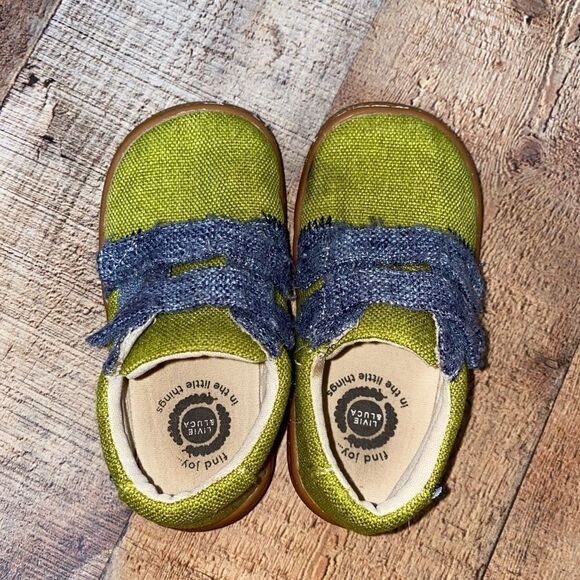 Livie & Luca Lime Green Hayes Natural Textile Casual Sneakers, Size 8 - Picture 5 of 10
